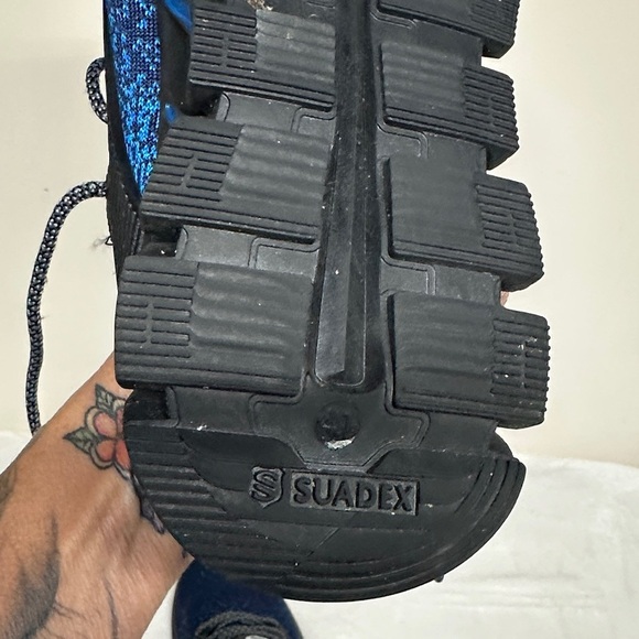 Men's Blue Saftey Toe Shoes Sz 41 Men’s 8.5 - Picture 4 of 13